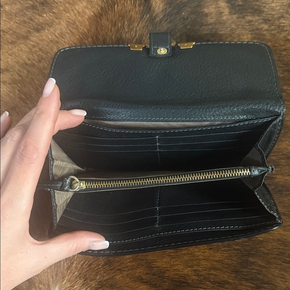 Chloe Black Leather Wallet - Picture 3 of 8